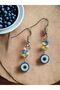Fimo Evil Eye Beaded Earrings