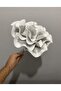 Decorative Handmade Luxury Latex Eva Artificial Flower-WHITE-SILVER Detailed-Foam flower - 2