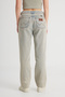 Regular Fit Regular Cut High Waist Straight Leg 100% Cotton Wild West Stone Color Jean Jeans - 7