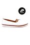 803-D-22Y Women's Flat Comfort Shoes Genuine Leather White