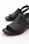 015 Women's Backless Tie-Detail Sandals Black - 4