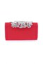 Red Women's Evening Dress Portfolio Bag - 260-23y Saraa Model