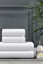 100% Cotton 4 Piece Hotel Towel White - 2