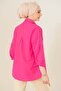 103901 Oversize Basic Hijab Shirt - Dark Pink - 3