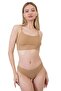 Women's Cotton and Stretch Ribbed Knit Bodysuit Thong Panties 5-Pack-2 - 7