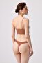 Women's Cotton and Stretch Ribbed Knit Bodysuit Thong Panties 5-Pack-2 - 5