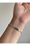 Steel Silver Heart Croco Bracelet - Does Not Tarnish - - 4