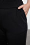 Siyah Havuç Fit Örme Büyük Beden Pantolon TBBAW25AR00002 - 4