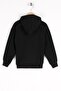 Hooded Long Sleeve Bear Printed Black Color Boys' Sweatshirt - 2
