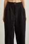 Double Front Pleated Trousers Black - 5