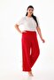 Plus Size Lycra Sendy Fabric STRETCH COMFORTABLE FABRIC PANTS 3076