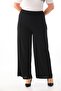 Black Large Size Lycra Sendy Fabric STRETCH COMFORTABLE FABRIC PANTS 3076 - 4