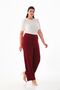Plus Size Lycra Sendy Fabric STRETCH COMFORTABLE FABRIC PANTS 3076 - 3