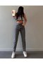 Seal of Star Mom Black Snow Stretchy High Waist Jean Jeans - 3