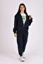 Girl's Zippered Hooded Top and Bottom Tracksuit Set - 3