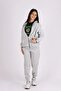 Girl's Zippered Hooded Top and Bottom Tracksuit Set - 3