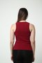 BurGundy Halter Neck Corded Tank Top - Comfortable and stylish Women's Top for Daily Use - 4