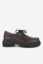 Women's Brown Genuine Natural Leather Lace-Up Oxford Shoes Number 35-41 - 2