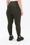 Plus Size Comfort Model High Waisted Sports & Casual Tights with Slimming Corset Feature - 7