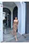 Leopard Patterned Strappy Chiffon Dress - 4