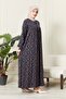 Viscose Fabric - Buttoned Tesseture Gather, Mother and Prayer Dress - 4