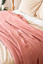 Double Pique Bedspread 4 Layers Muslin Cotton Double Sided Terracotta 220X240 cm - 6