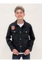 Kids Boys College Jean Jacket Casual Fashionable Ak 22366123 - 4