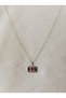 Silver Color Necklace with Envelope Figured Red Heart - 3