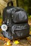Unisex Black Medium Size Backpack Waterproof 18l School Bag Laptop Bag Travel Sports - 8
