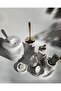 Marble Look Bathroom Set Trash Can, Toilet Brush, Tray, Soap Dish, Cotton Holder, Faucet Holder