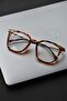Flora Unisex Women's Men's Leopard Blue Light Protection Blue Block Cat Eye Optical Compatible Transparent Glasses - 5
