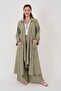 Linen Embroidered Women's Trousers andKaftanSet -ZeyinDali - 8