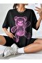 Printed Organic Cotton Oversize Cut T-Shirt