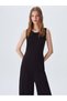 Knitted Black Jumpsuit - 3