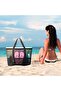 Beach Bag Picnic Bag Large Size Multi-Pocket Sand-Proof Women's Beach Bag - 5