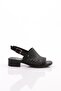 015 Women's Backless Tie-Detail Sandals Black