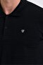 Men's 100% Cotton Fabric Slim Fit Cut 2-Piece Polo Collar T-Shirt - Black Black - 4