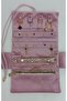 Jewelry Organizer Foldable Roll Jewelry Bag Travel Case (Powder) - 4