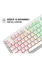 Gamenote KB870L RGB Backlit Gaming Mekanik Klavye Blue Switch - Beyaz - 4