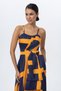 Patterned Long Evening Dress - 5