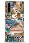 Huawei P30 Pro Case Hd Printed Case - Pink Motel + Full Screen Protector