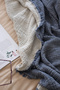 Single Pique Bedspread 4 Layers Muslin Cotton Double Sided Indigo Blue 160x240 cm - 7