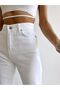 Trend Women's White High-Waisted Wide-Leg Wide Leg Jean Pants - 3