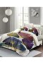 Double Duvet Cover Set Closely Woven Cotton Satin 3D Special Design Colorfull Leave