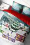 Christmas Decoration Merry Christmas Double 3D Duvet Cover Set Cotton