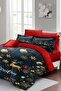 Christmas Decoration Dark Deer Christmas 100% Cotton Satin 3d Double Duvet Cover Set