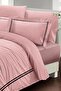 Double Duvet Cover Set Special Woven Luxury Cotton Satin Powder - 3