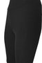 Women's High Waist Tightening Black Ribbed Tights - 5