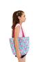 Pink Flamingo Patterned Girl's Beach Bag, Printed Children's Daily Bag - 2