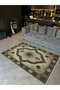 Beige Patterned Antique Design Series Decorative Carpet with Multicolored Border Detail Antique144 - 3